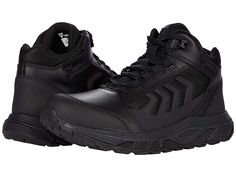 Bates Footwear Rush Shield Mid Vent - Men's Shoes : Black : The Bates® Rush Shield Mid Vent are built on an athletic design to fit like a running shoe yet perform like a tactical boot. The uppers are made with an open cell mesh for greater airflow to keep the foot cool and provides light, strong support with its hot melt TPU overlays. Durable construction. Padded collar and tongue. Lace up vamp. Cushioned insole. Bumper toe. Slip-resistant rubber outsole passed the SATRA WTM 144 test for slip re Combat Style Shock Resistant Hiking Boots, Sports Combat Waterproof Boots Impact-resistant, Combat Style Impact Resistant Hiking Boots For Sports, Tactical Waterproof Impact Resistant Boots For Sports, Tactical Slip-resistant Hiking Boots For Sports, Tactical Impact-resistant Hiking Boots, Tactical Impact Resistant Hiking Boots, Tactical Hiking Boots Impact Resistant, Tactical Sneakers For Outdoor Activities