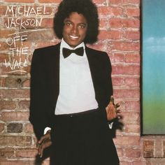 michael jackson on the cover of his album off the wall