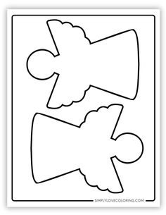 Free angel templates are the perfect activity for homeschooling, classrooms, teachers, kids' activities, crafts, and educational activities Christmas Angel Template Free Printables, Handprint Template Free Printable, Angel Crafts For Kids, Mittens Template, Pretty Wings, Iris Folding Pattern, Free Angel, Snowflake Template, Star Template