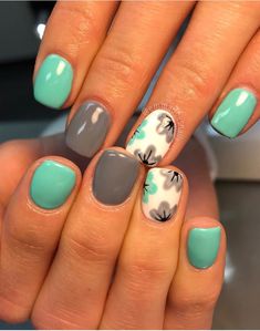 Nails Yellow, Turquoise Grey, Easy Nails, Her Nails, Short Nail Designs, Beach Nails, Dipped Nails, Nailed It