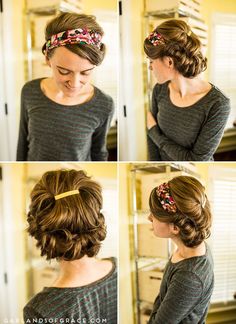 Headache Free Hairstyles Long Hair, 1950s Hairstyle, Confident Lady, Garlands Of Grace, Doing My Hair, Today Is Monday, Hair Covering, Hair Hack, Head Coverings