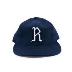 Vintage Ballcaps | Vintage Sports Hats – Ebbets Field Flannels Vintage Six-panel Fitted Hat With Embroidered Logo, Vintage Baseball Cap For Baseball Season, Vintage Baseball Cap With Embroidered Logo For Sports Events, Retro Fitted Hat With Embroidered Logo, Vintage Embroidered Logo Fitted Hat, Retro Navy Baseball Cap With Curved Brim, Vintage Navy Snapback Hat, Vintage Snapback Hat With Embroidered Logo For Baseball Season, Classic Trucker Hat For Sports Events