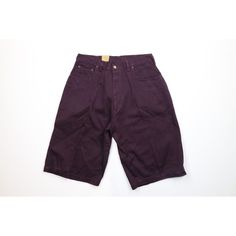 Deadstock Vtg 90s Streetwear Mens 33 Baggy Loose Fit Denim Shorts Jorts Purple Mens Shorts New with defects. Discoloring around fly area. Blemishes side of right leg Mens size 33 Measurements are: 16.5 inches across the waist laid flat 14 inch inseam 26 inches from top to bottom Purple Cotton US Shipping is FREE, Canada is $15 and International is $24 Check out my other items in my store! PR1391 Denim Jorts, Loose Fit Denim, Baggy Denim, Purple Vintage, 90s Streetwear, Streetwear Mens, Short En Jean, Jeans Shorts, Short Outfits