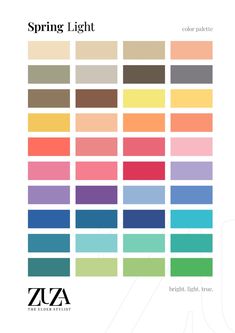 the color scheme for spring light