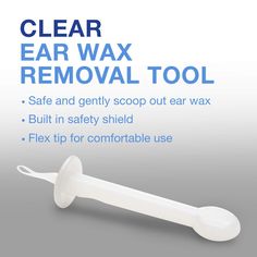 ERO Earwax Removal Kit is a complete 3-part system designed to soften loosen and remove excessive ear wax. Treat clear and cleanse with our ear drops earwax removal tool and earwax removal syringe bulb. ERO ear wax drops are formulated with soothing chamomile and aloe and take just minutes to soften and loosen excessive ear wax. The included removal tool is built with a unique safety shield that is designed to allow safe removal of wax from the ear canal. After removal gently cleanse your ear with warm water using the ear bulb syringe and drain to complete. ERO s complete earwax kit is a great alternative to expensive earwax removal cameras earwax vacuums and cotton swabs. Earwax Removal, Ear Wax Removal Tool, Ear Canal, Ear Drops, Ear Wax Removal, Wax Strips, Ear Care, Lack Of Energy, Cotton Swabs