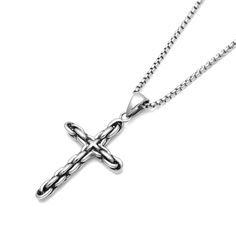 Embrace faith and fashion with the Cross Necklace in Stainless Steel, a powerful symbol of belief infused with modern elegance. This sophisticated accessory adds a touch of meaning to your look while maintaining a stylish edge. The cross pendant, crafted in stainless steel, makes a timeless statement with contemporary flair. Cheap Silver Metal Cross Necklace, Cheap Stainless Steel Silver Cross Necklace, Silver Hammered Cross Necklace, Cheap Silver Stainless Steel Cross Necklace, January Birthstone Jewelry, April Birthstone Jewelry, September Birthstone Jewelry, March Birthstone Jewelry, Yellow Jewelry