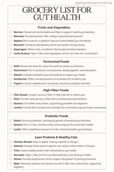 Good Bacteria Foods, Gut Microbiome Diet, Gut Health Diet, Gut Health Recipes, Healthy Food Motivation, Healthy Food List