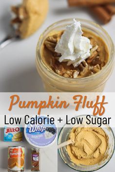 pumpkin fluff low calorie and low sugar