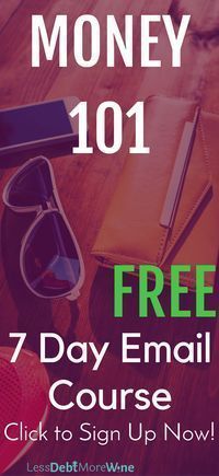 a phone, wallet and sunglasses with the text free 7 day email course click to sign up now