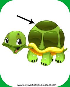 a cartoon turtle with its mouth open and tongue hanging out to touch it's shell