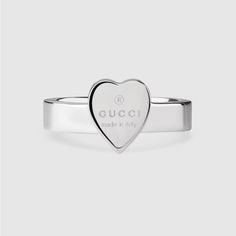 Aunthentic Gucci Heart Ring With Receipt, Box, And Dust Bag. Gucci Size 11 Womens Size 5 3/4 Us Gucci Heart Ring, Ring With Heart, Gucci Rings, Fall Rings, Gucci Jewelry, 6 Rings, Ring Color, Digital Gifts, Gucci Accessories