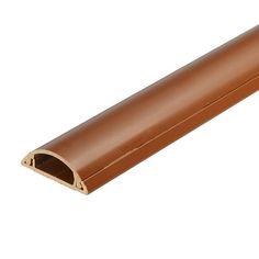 a brown plastic tube on a white background