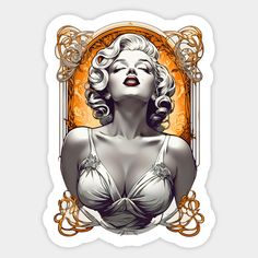 Classy Marilyn Monroe singing retro vintage ornamental design -- Choose from our vast selection of stickers to match with your favorite design to make the perfect customized sticker/decal. Perfect to put on water bottles, laptops, hard hats, and car windows. Everything from favorite TV show stickers to funny stickers. For men, women, boys, and girls. Ornamental Design, Marilyn Monroe, Hard Hats, Car Windows, Funny Stickers, Custom Stickers, Favorite Tv Shows, Water Bottles, Retro Vintage