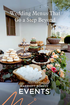 wedding menus that go a step beyond by marrot bonsy and mr & mrs