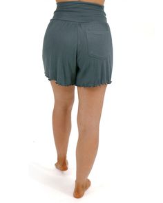 Green Sleep Shorts Craveable. Versatile. G&L | Essentials. Discover the all new Essential Ribbed Lounge Sleep Shorts by G&L Essentials! Part of our debut collection of wardrobe basics, these comfy green shorts are perfect for lounging or sleeping in style! Bringing simplicity and versatility to your wardrobe for seasons to come, our G&L Essentials line features tees, tanks, and bottoms with irresistible, stretchy ribbed knit fabric you’ll crave every day of the week. Why you’ll love it: Relaxed