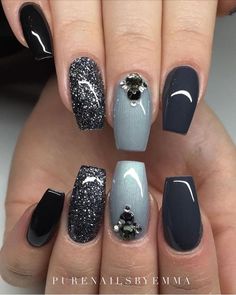 Cute Acrylic Nail Designs, Nail Swag, Pretty Nail Art, Nail Designs Glitter, Fabulous Nails, Coffin Nails Designs, Gorgeous Nails, Cute Acrylic Nails, Love Nails