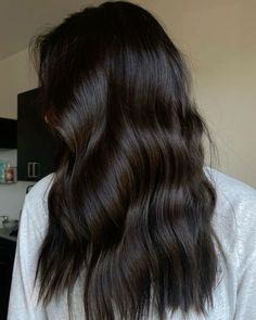 #espressohaircolor #color #hairstyle #haircolor #haircolorideas #2024style #2024hairtrends #2024glowup #darkhairstyles #darkhaircolorideas #darkhair Dark Chocolate Brown Hair Solid Color, Cute Hair Colors Dark, Dark Hair Almost Black, Dark Chocolate Hair Color Ideas, Dark Brown Hair With Face Frame, Dark Hair One Color, Shoulder Length Brown Hair With Lowlights, Solid Brunette Hair Color Dark Brown, Level 3 Hair Color Dark Brown