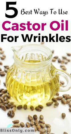 5 Best Ways To Use Castor Oil For Wrinkles - BlissOnly Castor Oil For Wrinkles, Hemgjord Glass, Castor Oil For Hair, Baking Soda Shampoo, Moisturizer For Oily Skin