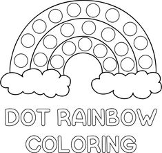 a rainbow coloring page with the words do it rainbow colored in black and white text