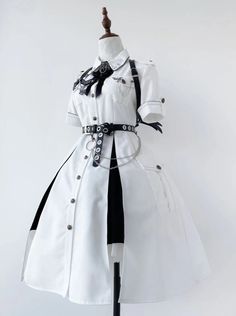 Style Kawaii, Op Dress, Old Fashion Dresses, Split Dress, Military Uniform, 가을 패션, 여자 패션, Cosplay Outfits, Lolita Dress