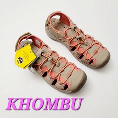 Khombu New $70 (No Box Included) 9 Taupe Coral/Orange This Sporty Sandal Is A Comfortable Addition To Your Footwear Collection You Won't Want To Miss. Drawcord Closure Cushioned Footbed Round Toe With Bumper Slingback Synthetic Upper And Lining/Rubber Sole Pet Free, Smoke Free Anything Else Free Don't Forget To Bundle To Save On Shipping Orange Non-slip Flat Sandals, Orange Flat Non-slip Sandals, Casual Orange Closed Toe Sandals, Orange Open Toe Sandals For Outdoor, Orange Adjustable Slip-on Sandals, Adjustable Orange Slip-on Sandals, Orange Sandals For Spring Outdoor Activities, Orange Sandals For Spring Outdoor Wear, Orange Sandals For Spring Outdoor