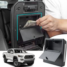 PRICES MAY VARY. Vehicle Fit: This hidden storage box is compatible with 2016-2023 Tacoma in all models. Simply remove the double-sided adhesive and stick it on without affecting the use of the armrest box cover. Additional secret storage space: The hidden storage box makes great use of the space in the lid of the console. Providing a discreet and secure area for emergency funds, valuables, and personal items, such as cash, bank cards, and wallets. Make every inch of your car count while storing 2023 Tacoma, Toyota Tacoma Accessories, Tacoma Accessories, Emergency Funds, Money Storage, Hidden Safe, Kid Life, Secret Storage, Console Organization