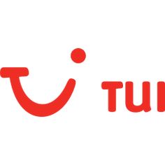 the word tumbi written in red on a white background with an orange smiley face