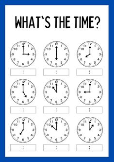 Sped Math, Math Fact Worksheets, Fun Worksheets For Kids, Telling Time Worksheets, Ordinal Numbers, Kindergarten Reading Activities, Time Worksheets, Letter Worksheets, Math Printables