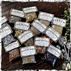 Create your own Custom Witch Herb Set, select from over 100 herbs! Shop our collection of witchcraft herbs, apothecary tools at GreenWitchLiving.com Mabon Candle, Candle Recipe, Abundance Of Money, Smudge Bundles, Witchcraft Herbs, Psychic Intuition, Witch Herbs, Harvesting Herbs, Green Witchcraft