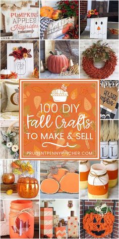 pumpkins and fall crafts to make and sell