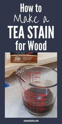 how to make a tea stain for wood