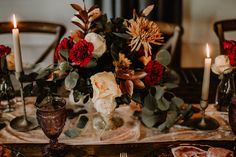 Dark and Moody Fall Wedding Inspiration | The West Events | Photography by Moody Wedding Candles, Moody Table Numbers Wedding, Moody Table Numbers, Moody Table Signs Wedding, Large Light Up Letters, Moody Wedding Flat Lay, Moody Fall Wedding, Chair Photography, Fall Wedding Inspiration