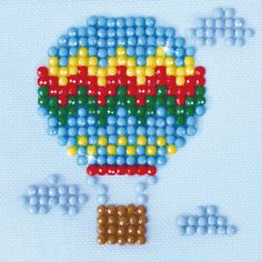 an image of a beaded hot air balloon