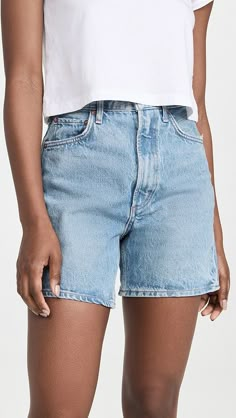 AGOLDE Stella High Rise Shorts | Shopbop Alt Summer Outfits, Summer Outfits Aesthetic, Modest Summer Outfits, High Rise Shorts, New Wardrobe, Summer Outfits Women, Outfits Aesthetic, Summer Wardrobe, Short Outfits