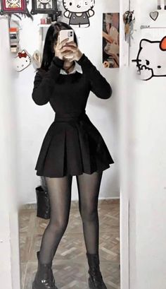 Dark Outfits, Elegante Casual, Teen Fashion Outfits, Outfits Casuales, Cute Casual Outfits, Skirt Outfits, Lany