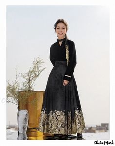 Olivia Mark - Traditional Daily Horse Face Skirt - New Hanfu Face Skirt, Horse Face, Olivia Mark, Horses, Skirt, Clothes