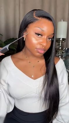 𝐈𝐒𝐇𝐎𝐖 Straight Hair 13x4 HD Lace Front Long Wigs🎉 🎄Christmas Big Sale ✨ISHOW CHRISTMAS BIG SALE -Extra 18% Off , Code: CH18 🔥$169.99 Get 28 Inch Wear&Go Wig , Action Now! 🤗Comment ”link“ or Dm us to get same hair 🙌🏽Buy now, pay later With Paypal & Klarna & Afterpay & Applepay Long Straight Black Hair, Brazilian Straight Human Hair, Straight Black Hair, Y2k Hairstyles, Braided Hairstyles For Black Women Cornrows, Frontal Wig Hairstyles, Big Box Braids Hairstyles, Curly Lace Front Wigs, Quick Braided Hairstyles