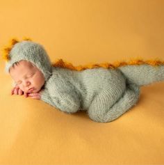 Ready to ship! Lovely baby dinosaur (Dino, dragon, gozilla) mohair fuzzy set for your newborn and sitter baby girl or boy Halloween, Carnival, Christmas Xmas or Easter photography posing session. Great gift for baby shower, new mommy or 1st birthday party. Dinosaur newborn outfit (costume, set, suit, overall) is hand knitted and crocheted. It includes footed romper with long sleeves and hat (bonnet). Its available in 3 colors: green, khaki and mint. Items can be purchased as a complete set or each item from set individually. Choose the wearing size (chart photo attached) from a drop-down menu. for newborn photography size, 0-1 month and 1-3 months costumes (long footed romper with matching bonnet). - for 3-6 months, 6-9 months, 9-12 months and 12-18 months toddlers (long footless romper wi Newborn Dinosaur Outfit, Baby Dragon Costume, Costume Dinosaure, Crochet Jumpsuit, Taylor Miller, Newborn Costume, Dino Costume, Outfit Knit, Carnival Christmas