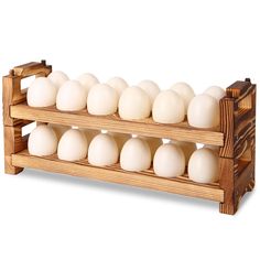 an egg rack with twelve eggs in it on a white background and no one is shown