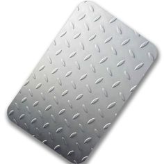 a metal plate with white dots on it