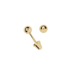 14K Gold-Plated Ball Stud Earrings for Baby & Kids Kids Jewelry Cherished Moments Baby Earrings Infants, Infant Jewelry, Starter Earrings, Heart Gift Box, Ball Stud Earrings, Baby Earrings, Velvet Heart, Baby Jewelry, Journal Stationery