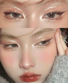 Fun Concert Makeup, Yearbook Makeup Looks, Chinese New Year Makeup Look, Debut Makeup, K Pop Makeup, Pop Makeup, Concert Makeup, Asian Bridal Makeup, Makeup Fails