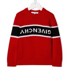 100% Authentic! Your Kids Will Look So Cool In This Gorgeous Sweater By Givenchy! Unisex. Retails For $421 Plus Tax! Side Stripe Trousers, Givenchy Shirt, Designer Boys, Teen Shorts, Givenchy Logo, Tailored Coat, Bear T Shirt, Knitwear Design, Embroidered Sweatshirts