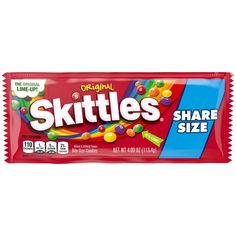 skittles share size candy bar