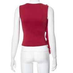 Please refer to our sizing chart for a guideline when choosing a size. 5 business days order processing time. 90% polyester 10% spandex Burgundy Crew Neck Top For Layering, Trendy Red Solid Color Tops, Moda Cyberpunk, Moda Punk, Red And Grey, Sizing Chart, Grey And White, White And Black, Black And Red