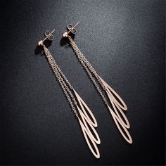 Sweep through your day in style when you don these swinging drop earrings plated with luxurious 18-karat rose gold. 0.31" W x 2.24" L 18k rose gold-plated steel Drop Earring, 18k Rose Gold, Rose Gold Plates, In Style, Gold Plate, Hair Accessories, Plating, Rose Gold, Drop Earrings