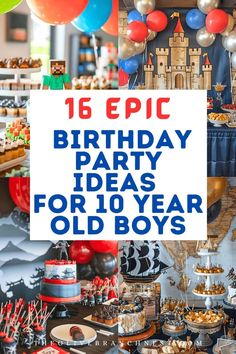 16 Epic Birthday Party Ideas for 10 Year Old Boys Birthday Party 7 Boy, Birthday Ideas For 8 Year Boy, 6 Yr Birthday Party Ideas Boy, Birthday Theme For 8 Year Boy, 9 Birthday Party Ideas Boy, 10 Boy Birthday Party Ideas, 10 Yo Birthday Party Ideas, Birthday Party Themes For 6 Year Boy, 7th Birthday Themes For Boys