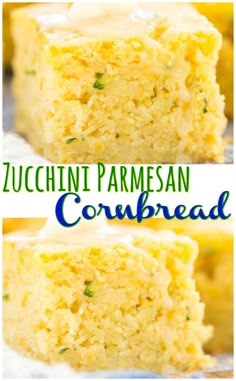 zucchini parmesan cornbread is the perfect side dish for any meal