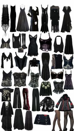 Goth Wardrobe Staples, Black Witchy Aesthetic, Cheap Goth Clothes, Where To Buy Goth Clothes, Goth Wardrobe Essentials, Modern Vampire Aesthetic Outfit, Vampirecore Fashion, Simple Gothic Outfits, The Craft Outfits Aesthetic