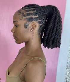 Dreadlock Barbie Ponytail, Natural Locks Hairstyles For Black Women, Loc Style Black Women, Short Dreads For Black Women, Two Strand Twist Loc Ponytail, Ponytail Locs Hairstyles For Women, Styling Dreadlocks For Women Black, Long Locs Styles For Black Women, Dreadlocks Styling For Women